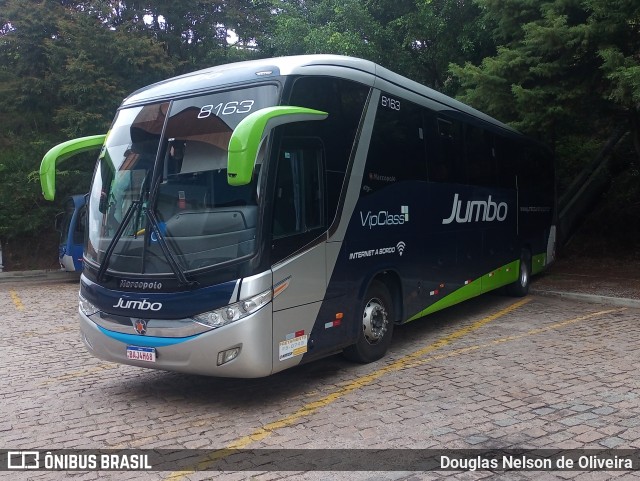 Jumbo Turismo 8163 na cidade de Caieiras, São Paulo, Brasil, por Douglas Nelson de Oliveira. ID da foto: 11936215.