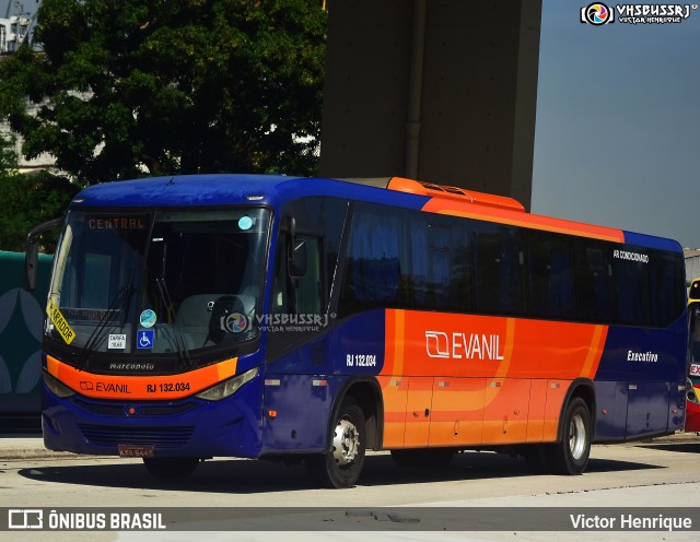 Evanil Transportes e Turismo RJ 132.034 na cidade de Rio de Janeiro, Rio de Janeiro, Brasil, por Victor Henrique. ID da foto: 11938087.