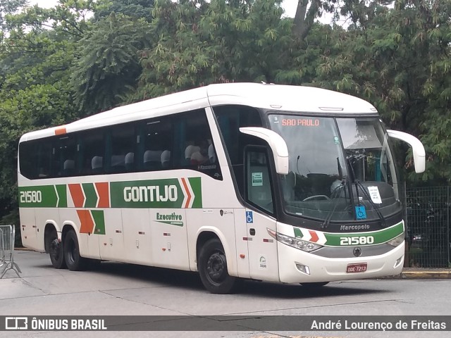 Empresa Gontijo de Transportes 21580 na cidade de São Paulo, São Paulo, Brasil, por André Lourenço de Freitas. ID da foto: 11936698.