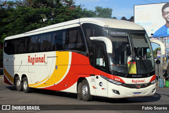 Viação Regional 2415 na cidade de Feira de Santana, Bahia, Brasil, por Fabio Soares. ID da foto: 11936421.