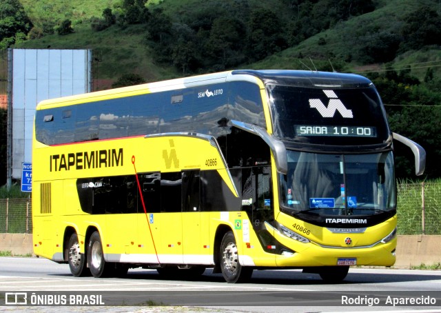 Viação Nova Itapemirim 40866 na cidade de Aparecida, São Paulo, Brasil, por Rodrigo  Aparecido. Número da foto: #11936769.