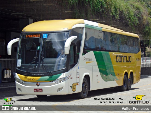 Empresa Gontijo de Transportes 19310 na cidade de Belo Horizonte, Minas Gerais, Brasil, por Valter Francisco. ID da foto: 11937006.