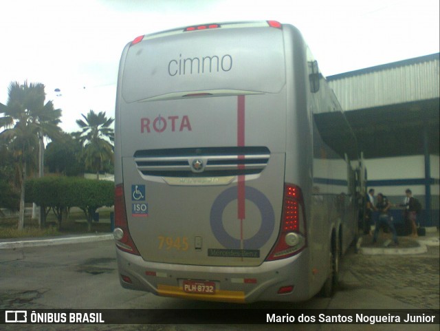 Rota Transportes Rodoviários 7945 na cidade de Piritiba, Bahia, Brasil, por Mario dos Santos Nogueira Junior. ID da foto: 11936229.