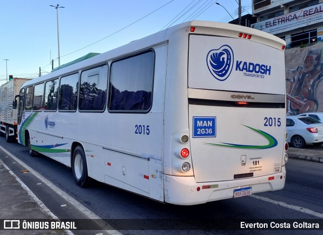 Kadosh Transportes 2015 na cidade de Cariacica, Espírito Santo, Brasil, por Everton Costa Goltara. Número da foto: #11938881.