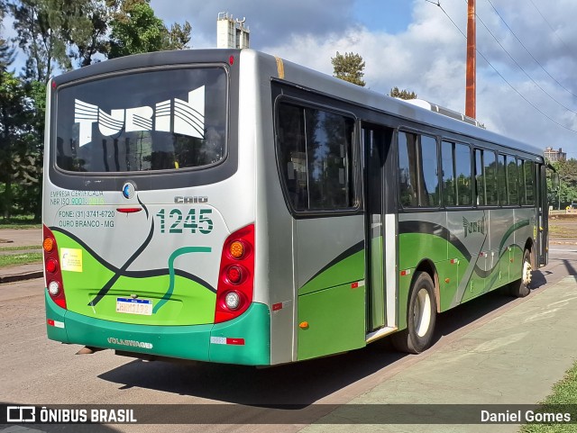 Turin Transportes 1245 na cidade de Ouro Branco, Minas Gerais, Brasil, por Daniel Gomes. ID da foto: 11939584.