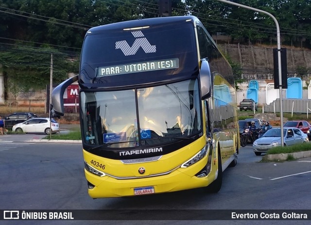 Viação Nova Itapemirim 40346 na cidade de Cariacica, Espírito Santo, Brasil, por Everton Costa Goltara. Número da foto: #11938883.