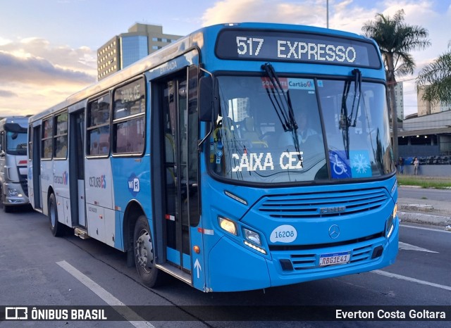 Expresso Santa Paula 16208 na cidade de Cariacica, Espírito Santo, Brasil, por Everton Costa Goltara. Número da foto: #11938877.