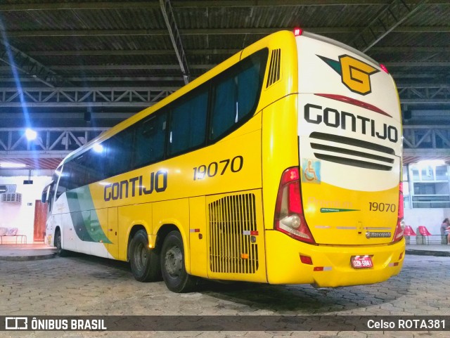 Empresa Gontijo de Transportes 19070 na cidade de Ipatinga, Minas Gerais, Brasil, por Celso ROTA381. ID da foto: 11939836.