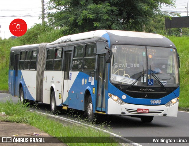 VB Transportes e Turismo 1005 na cidade de Campinas, São Paulo, Brasil, por Wellington Lima. ID da foto: 11940557.