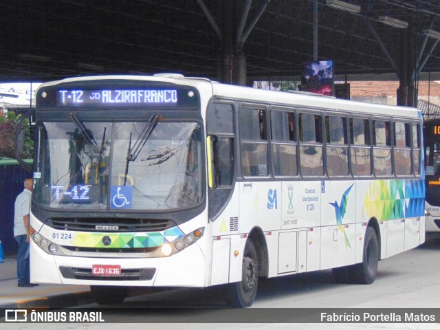 Viação Curuçá 01 224 na cidade de Santo André, São Paulo, Brasil, por Fabrício Portella Matos. ID da foto: 11939558.