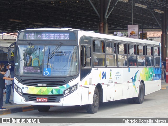 Viação Guaianazes 01 173 na cidade de Santo André, São Paulo, Brasil, por Fabrício Portella Matos. Número da foto: #11939461.