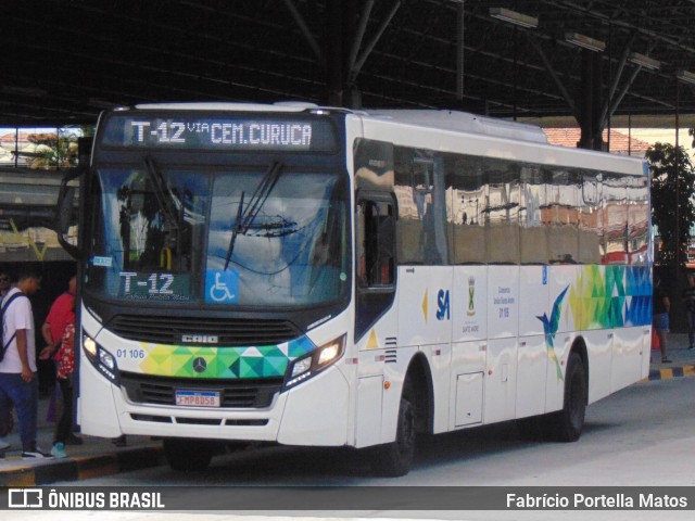 Viação Guaianazes 01 106 na cidade de Santo André, São Paulo, Brasil, por Fabrício Portella Matos. ID da foto: 11939682.