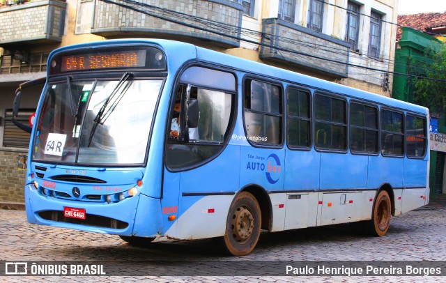 São Jorge Auto Bus 0040 na cidade de Ponte Nova, Minas Gerais, Brasil, por Paulo Henrique Pereira Borges. ID da foto: 11941086.