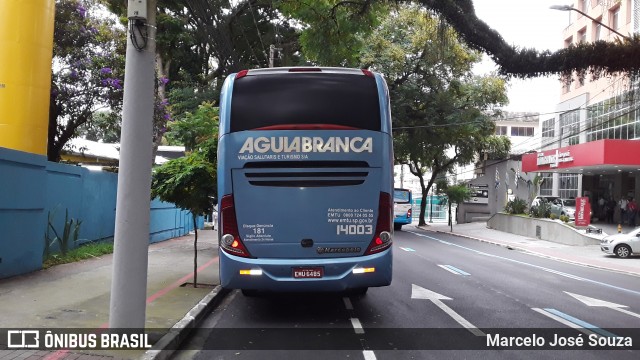 Viação Águia Branca 14003 na cidade de São José dos Campos, São Paulo, Brasil, por Marcelo José Souza. ID da foto: 11940607.