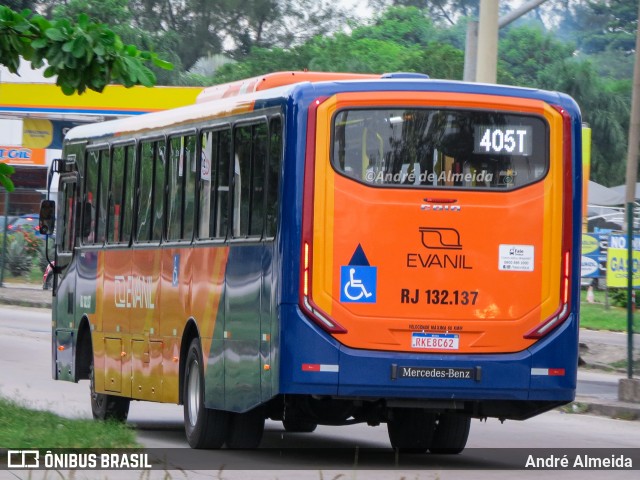 Evanil Transportes e Turismo RJ 132.137 na cidade de Rio de Janeiro, Rio de Janeiro, Brasil, por André Almeida. Número da foto: #11941279.
