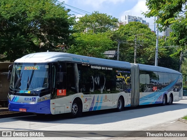 Next Mobilidade - ABC Sistema de Transporte 8314 na cidade de São Bernardo do Campo, São Paulo, Brasil, por Theuzin Dubuzzao. Número da foto: #11939076.