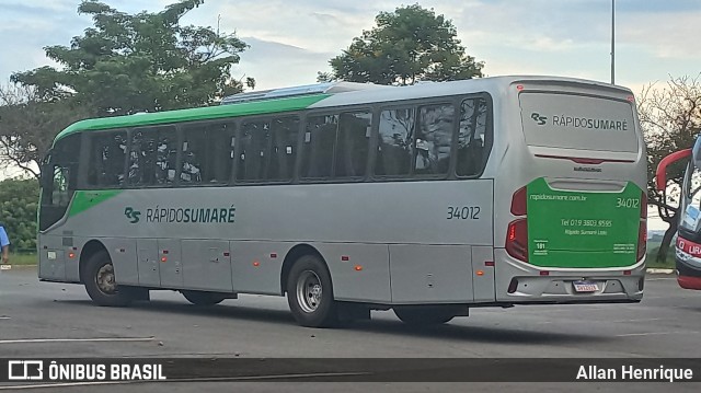 Rápido Sumaré 34012 na cidade de Paulínia, São Paulo, Brasil, por Allan Henrique. Número da foto: #11941352.