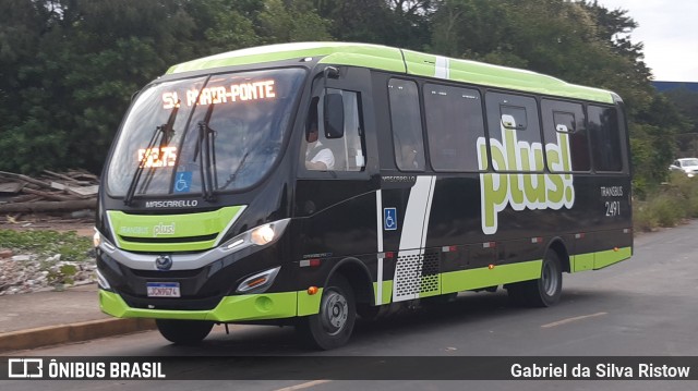 Transbus Cachoeirinha 2491 na cidade de Cachoeirinha, Rio Grande do Sul, Brasil, por Gabriel da Silva Ristow. Número da foto: #11941762.