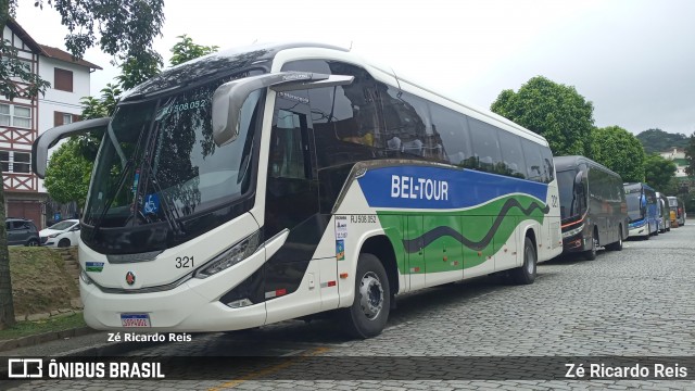 Bel-Tour Transportes e Turismo 321 na cidade de Petrópolis, Rio de Janeiro, Brasil, por Zé Ricardo Reis. ID da foto: 11942813.