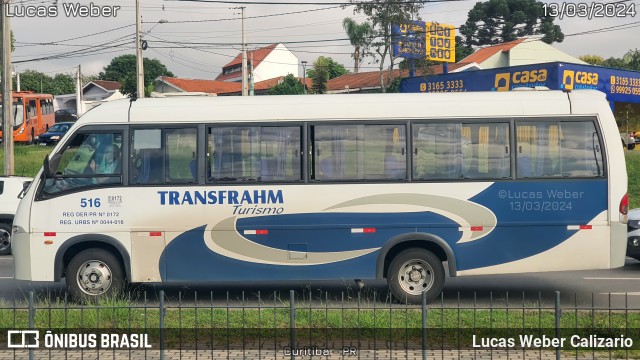 Transfrahm Transporte 516 na cidade de Curitiba, Paraná, Brasil, por Lucas Weber Calizario. Número da foto: #11942438.