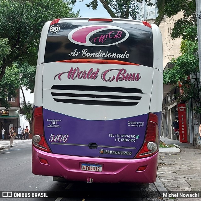 World Buss 5106 na cidade de São Paulo, São Paulo, Brasil, por Michel Nowacki. Número da foto: #11942231.