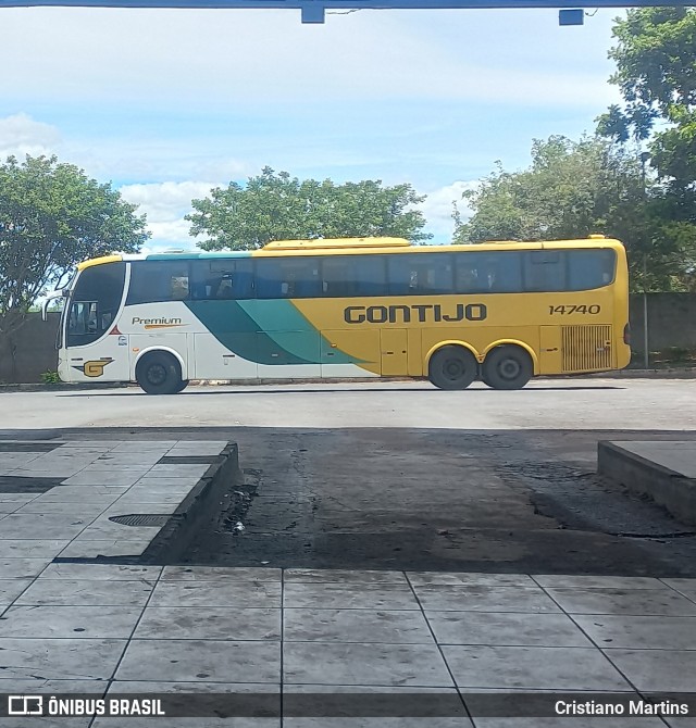 Empresa Gontijo de Transportes 14740 na cidade de Mirabela, Minas Gerais, Brasil, por Cristiano Martins. ID da foto: 11941585.