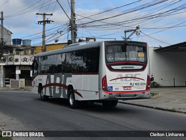 Auto Viação ABC RJ 105.024 na cidade de São Gonçalo, Rio de Janeiro, Brasil, por Cleiton Linhares. Número da foto: #11942300.