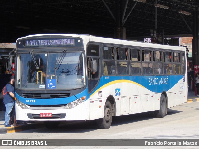 Viação Curuçá 01 219 na cidade de Santo André, São Paulo, Brasil, por Fabrício Portella Matos. Número da foto: #11945543.