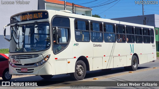 Viação Santo Ângelo 18041 na cidade de Curitiba, Paraná, Brasil, por Lucas Weber Calizario. Número da foto: #11944596.