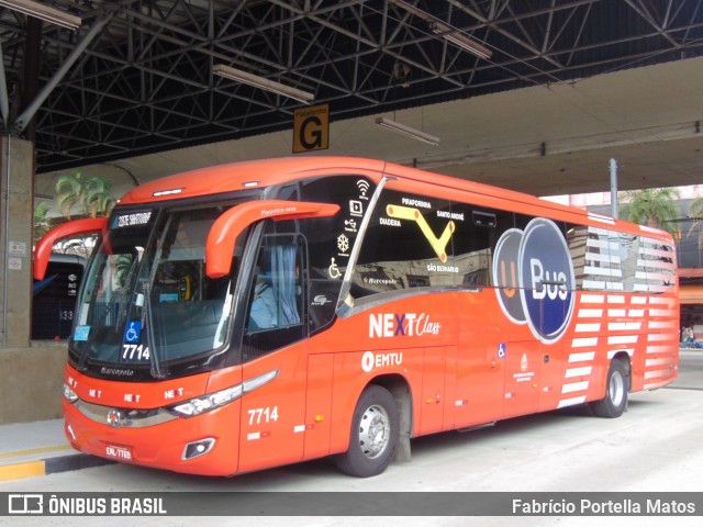 Next Mobilidade - ABC Sistema de Transporte 7714 na cidade de Santo André, São Paulo, Brasil, por Fabrício Portella Matos. ID da foto: 11945276.