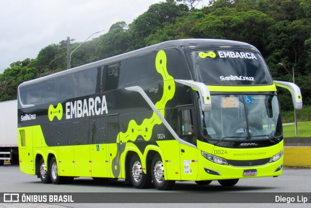 VUSC - Viação União Santa Cruz 0024 na cidade de Joinville, Santa Catarina, Brasil, por Diego Lip. Número da foto: #11944185.