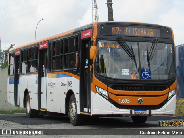 Itamaracá Transportes 1.695 na cidade de Recife, Pernambuco, Brasil, por Gustavo Felipe Melo. Número da foto: #11944068.