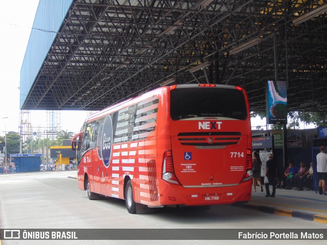 Next Mobilidade - ABC Sistema de Transporte 7714 na cidade de Santo André, São Paulo, Brasil, por Fabrício Portella Matos. ID da foto: 11945273.