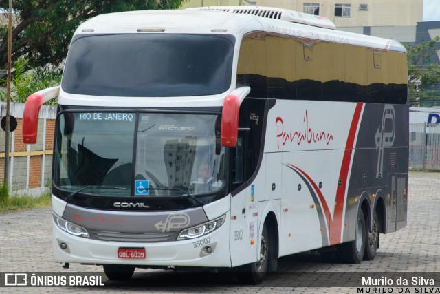 Paraibuna Transportes 35002 na cidade de Divinópolis, Minas Gerais, Brasil, por Murilo da Silva. Número da foto: #11944330.