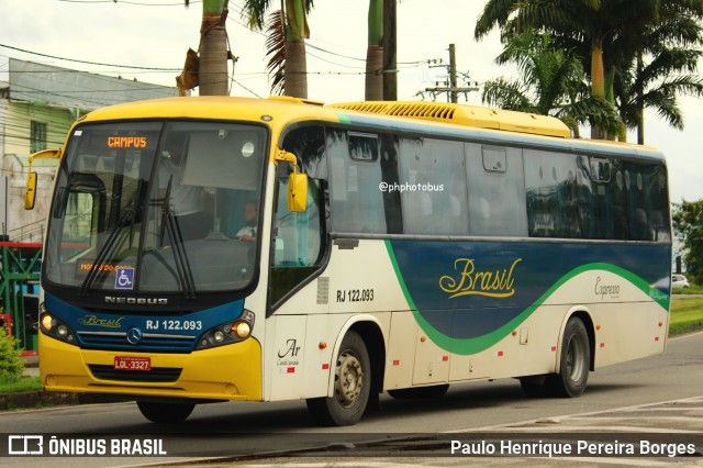 Brasil SA Transporte e Turismo RJ 122.093 na cidade de Campos dos Goytacazes, Rio de Janeiro, Brasil, por Paulo Henrique Pereira Borges. Número da foto: #11945686.