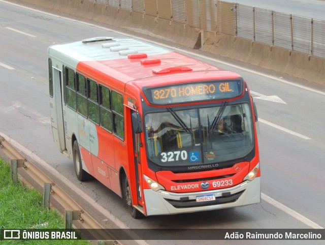 Viação Santa Edwiges 69233 na cidade de Contagem, Minas Gerais, Brasil, por Adão Raimundo Marcelino. Número da foto: #11948254.