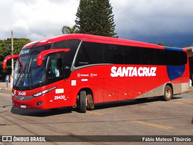 Viação Santa Cruz 29420 na cidade de Três Corações, Minas Gerais, Brasil, por Fábio Mateus Tibúrcio. Número da foto: #11946923.