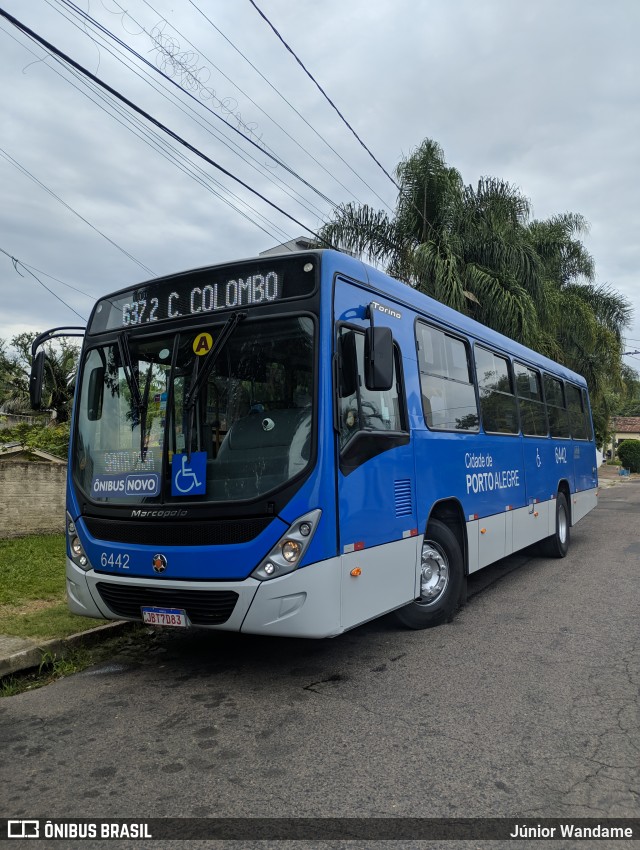 Nortran Transportes Coletivos 6442 na cidade de Porto Alegre, Rio Grande do Sul, Brasil, por Júnior Wandame. Número da foto: #11946821.