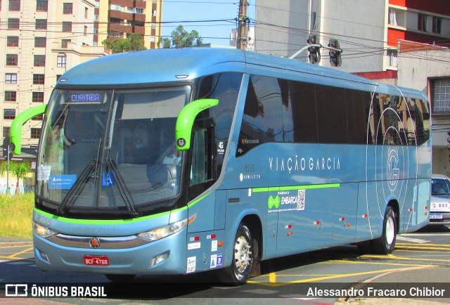 Viação Garcia 8255 na cidade de Curitiba, Paraná, Brasil, por Alessandro Fracaro Chibior. ID da foto: 11948790.