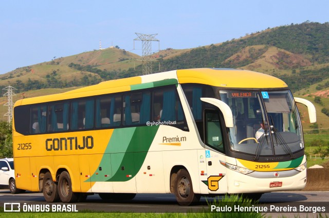 Empresa Gontijo de Transportes 21255 na cidade de Roseira, São Paulo, Brasil, por Paulo Henrique Pereira Borges. ID da foto: 11950214.