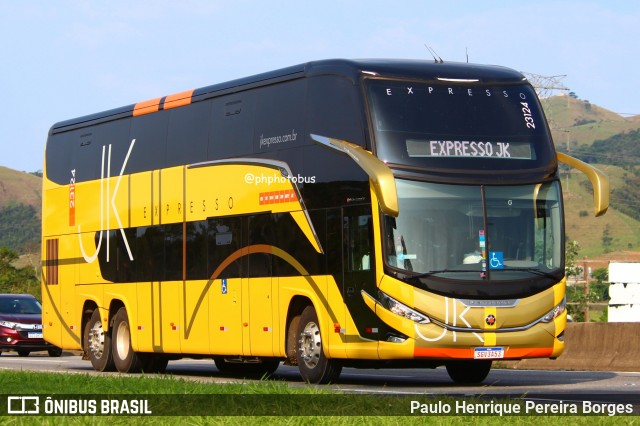 Expresso JK 23124 na cidade de Roseira, São Paulo, Brasil, por Paulo Henrique Pereira Borges. Número da foto: #11950035.