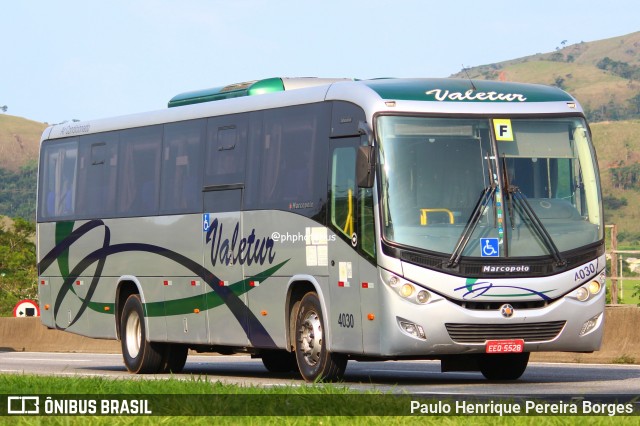 Valetur Transportes Locação e Turismo 4030 na cidade de Roseira, São Paulo, Brasil, por Paulo Henrique Pereira Borges. Número da foto: #11950006.