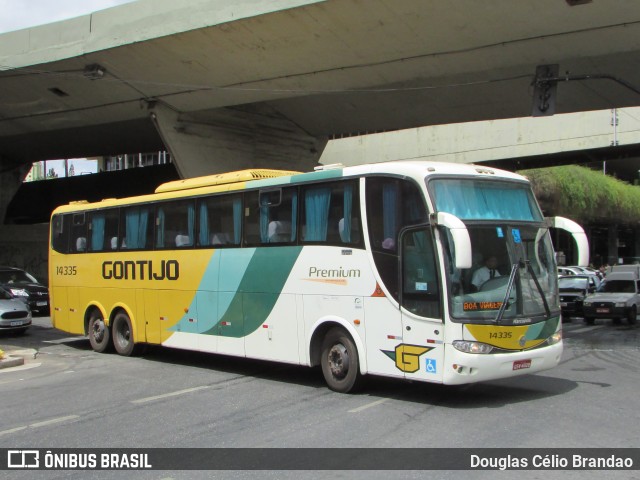 Empresa Gontijo de Transportes 14335 na cidade de Belo Horizonte, Minas Gerais, Brasil, por Douglas Célio Brandao. ID da foto: 11952327.