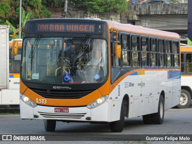 Itamaracá Transportes 1.513 na cidade de Paulista, Pernambuco, Brasil, por Gustavo Felipe Melo. ID da foto: 11951674.