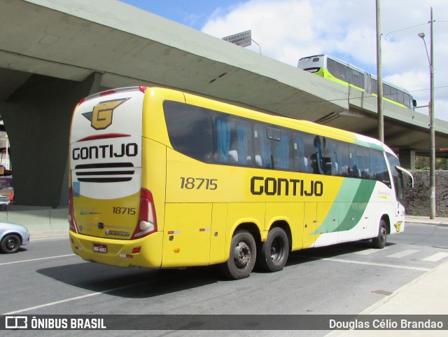 Empresa Gontijo de Transportes 18715 na cidade de Belo Horizonte, Minas Gerais, Brasil, por Douglas Célio Brandao. ID da foto: 11951716.