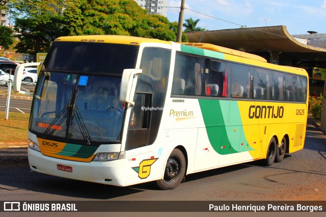 Empresa Gontijo de Transportes 12625 na cidade de Uberlândia, Minas Gerais, Brasil, por Paulo Henrique Pereira Borges. ID da foto: 11952373.