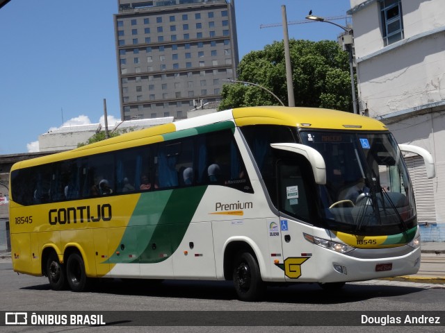 Empresa Gontijo de Transportes 18545 na cidade de Rio de Janeiro, Rio de Janeiro, Brasil, por Douglas Andrez. ID da foto: 11954522.