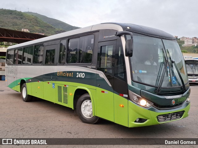 Turin Transportes 2410 na cidade de Ouro Preto, Minas Gerais, Brasil, por Daniel Gomes. ID da foto: 11952998.