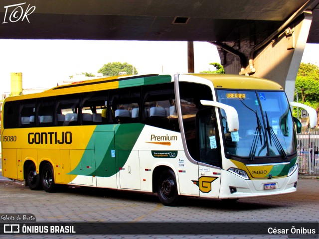 Empresa Gontijo de Transportes 15080 na cidade de Belo Horizonte, Minas Gerais, Brasil, por César Ônibus. Número da foto: #11954150.