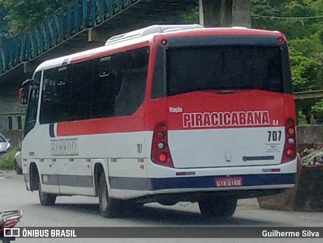 Viação Piracicabana 707 na cidade de Cubatão, São Paulo, Brasil, por Guilherme Silva. ID da foto: 11954009.